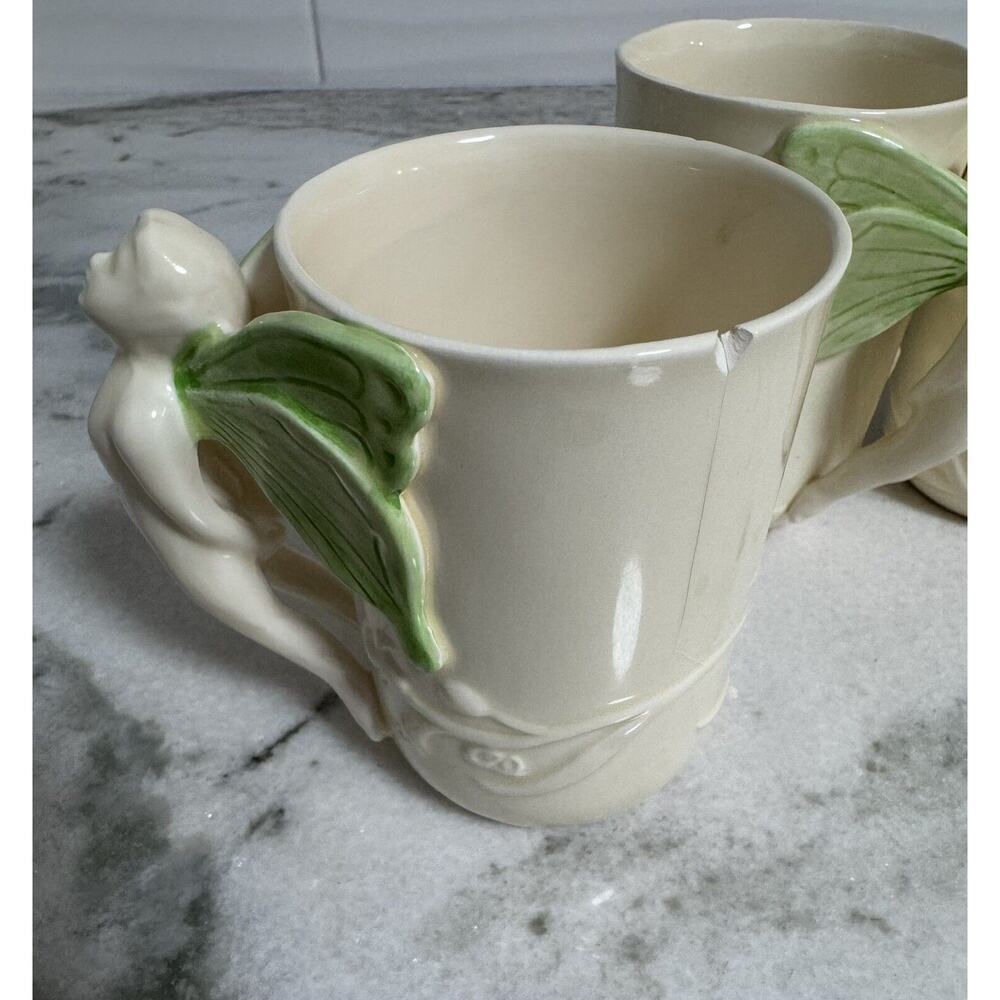 Vtg Vandor Imports 1979 Fairy Nymphs Winged Handle Coffee Cups Mugs Set 7 - Picture 13 of 13